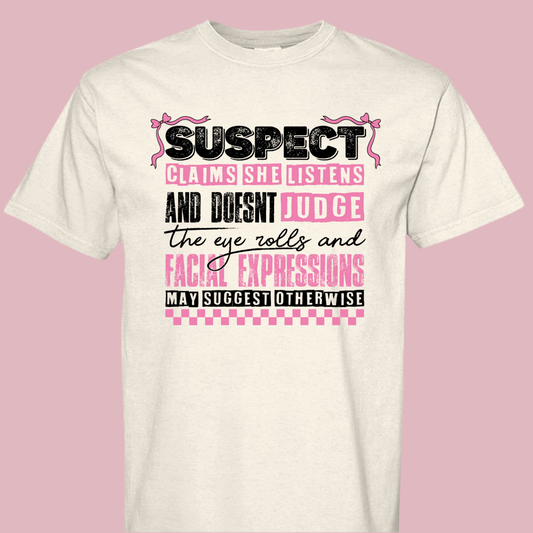 Suspect Doesn't Judge