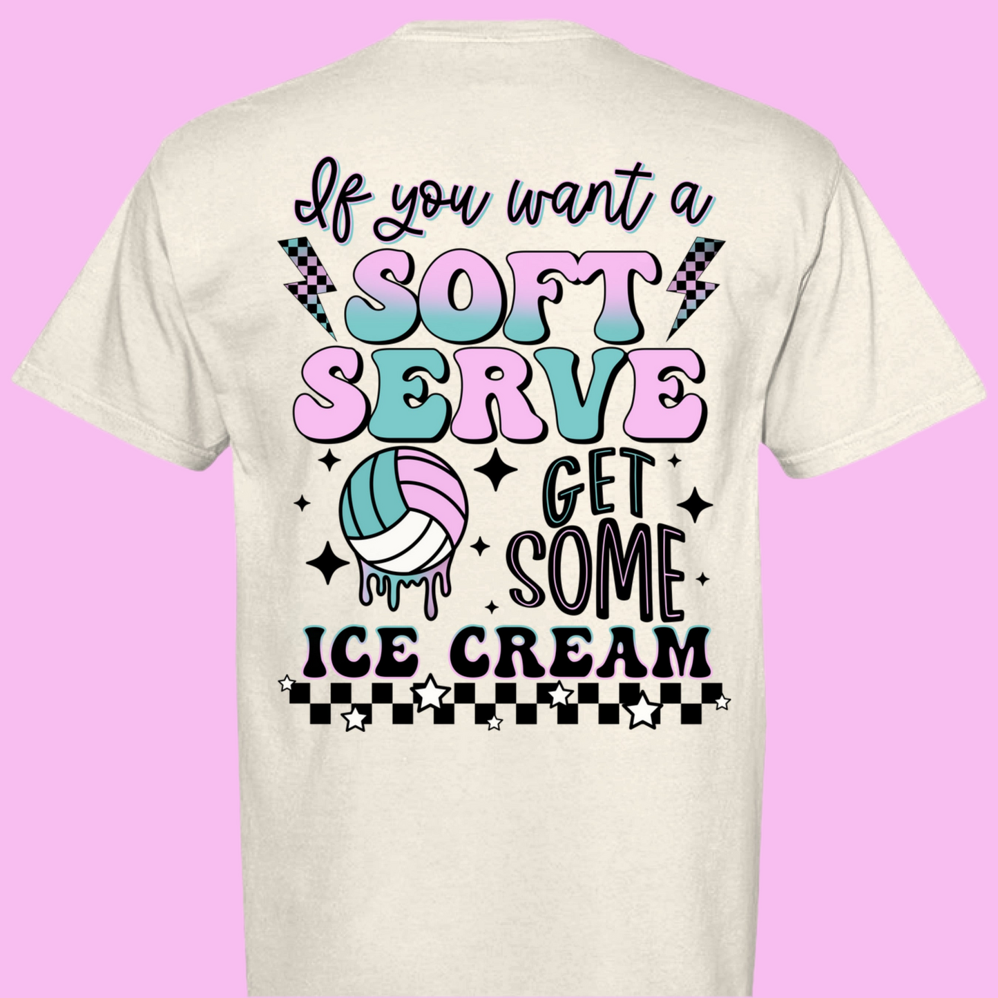 Soft Serve Volleyball Tee