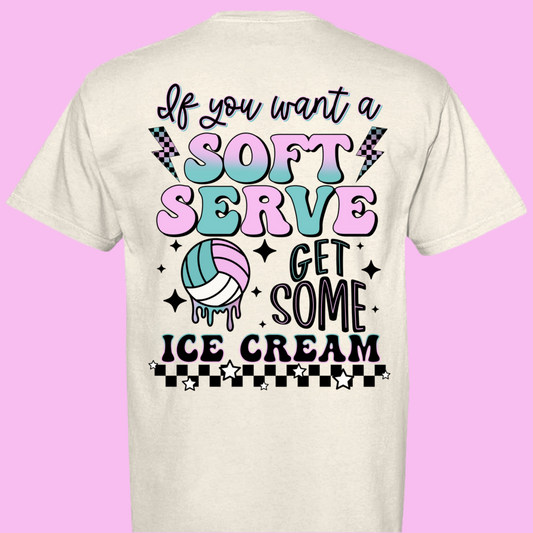 Soft Serve Volleyball Tee